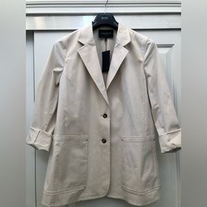 Lafayette 148 New York Annmarie Stretch Cotton Jacket size Large, NWT